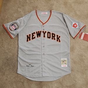 willie mays new york giants jersey